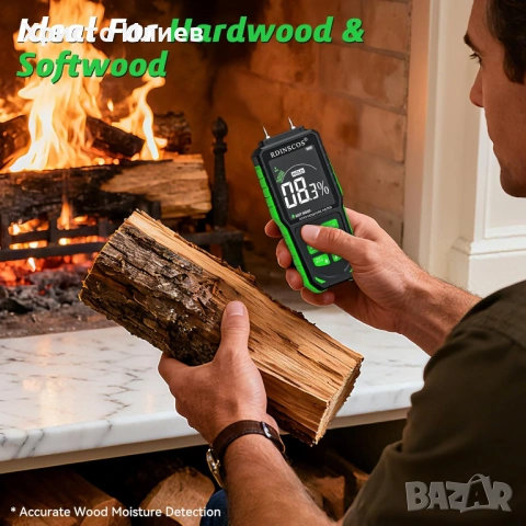 Влагомер с LCD дисплей Безконтактен влагомер RDINSCOS MT93 USB зареждане, снимка 6 - Други инструменти - 53644995