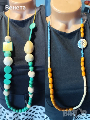 Дървени гердани 🥰, снимка 11 - Колиета, медальони, синджири - 51200718