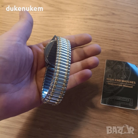 Мъжки кварцов часовник, ултратънък, зелен циферблат, снимка 11 - Мъжки - 53172522