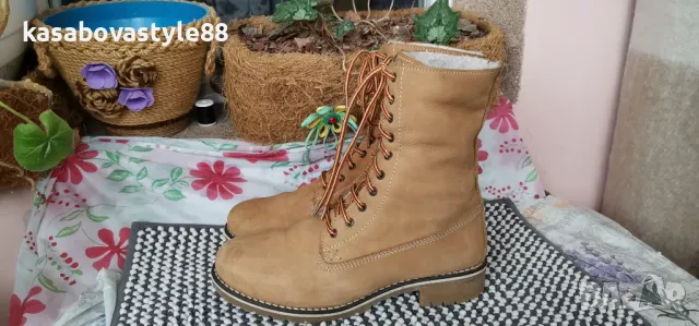 Ботуши от естествена кожа 41н.