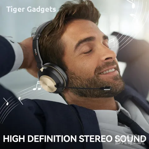Wantek 881FUSB – USB слушалки с микрофон, 3-в-1, Noise Cancelling, снимка 8 - Слушалки и портативни колонки - 56015708