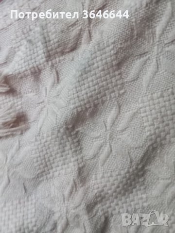Ръчно плетена покривка цвят карамел, снимка 2 - Покривки за маси - 42250039