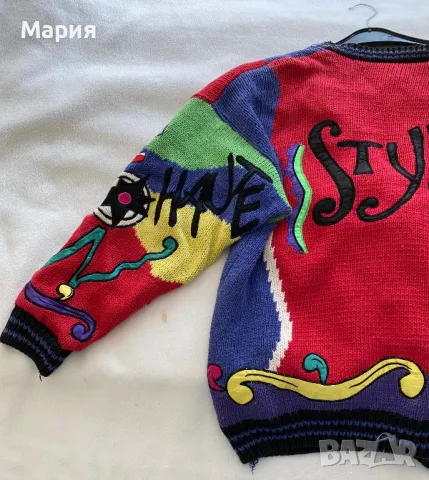 Красиво pinup плетено яке с подплата и апликации от Флорида, снимка 6 - Якета - 49728263