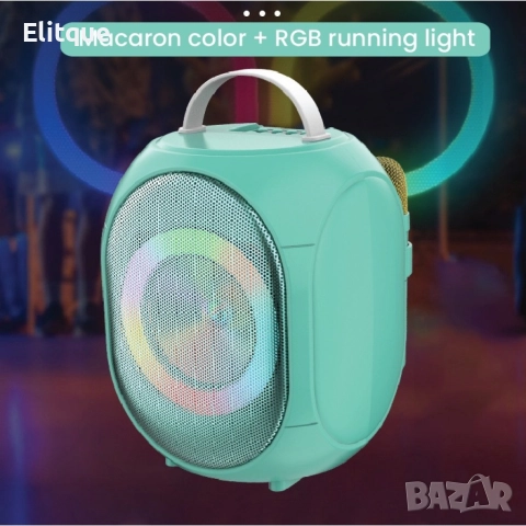 Преносима Bluetooth безжична тонколона JQS 403 с два микрофона, снимка 9 - Тонколони - 52896791