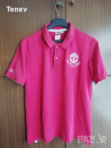 Manchester United 1878 Official Merchandise поло памучна мъжка тениска размер L Манчестър Юнайтед 