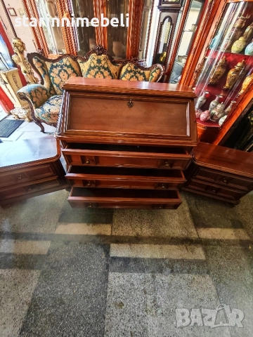 Елегантно писалище( скрин) с две нощни шкафчета , снимка 4 - Шкафове - 52015642