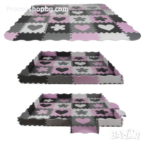 Килимче за игра тип пъзел от 36 части, 140х140х1 см, снимка 8 - Други - 41488088