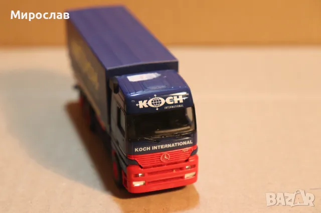 HERPA H0 1/87 MERCEDES BENZ ACTROS КАМИОН МОДЕЛ КОЛИЧКА, снимка 4 - Колекции - 49753233