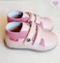 №19-№24, Бебешки боти за момиче от Естествена кожа в светло розово BUBBLE KIDS, снимка 3