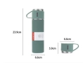 Подаръчен комплект термос с 3 чаши, зелен, розов, сив, снимка 14