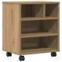 vidaXL Стойка за принтер Дъб артизан 41 x 32 x 48 см, снимка 1
