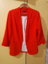Червено дамско сако, снимка 1 - Сака - 44712586