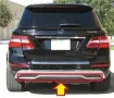 Хром част задна броня Mercedes Benz ML W166 . 2011-2015г. #068V., снимка 1