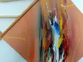 Абстрактна картина / диптих Firkant, снимка 3