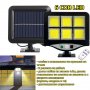 Слънчева соларна система , с PIR датчик, сензор за движение, 120 LED COB, slf120, черен, снимка 6