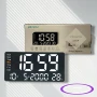 🕒Стенен часовник светещ, голям Digital One SP01116 jh2204 с вграден термометър, 220v ⏰, снимка 5