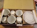 Порцеланов сервиз за чай - комплект 6 части /чаши и чинийки/ ново, неползвано, снимка 2