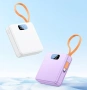 DPLUS 10000mAh Външна Батерия Power Bank Вграден Кабел Type C Дисплей, снимка 4