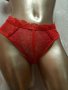 M  К-т Червен дантелен корсет с жартиери и полупрашка , снимка 10