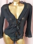 М/L Черен прозрачен топ с дълъг ръкав , снимка 4