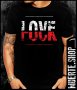 Черна тениска с щампа FCK LOVE, снимка 1 - Тениски - 41347677