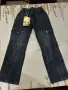 Нови тъмносиви детски карго дънки B-L Fashion (р-р 134/140 / 10 г.), снимка 1