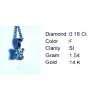 Златнo колие с диаманти 0,18Ct. чистота:SI 50см. модел:42879-6, снимка 2