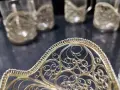 руски стакани подстакани филигран чаши за чай, снимка 10