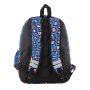 Ученическа раница My Way, Подсилен гръб, 36х15,5х45см, Синя/ леопардов принт, снимка 3