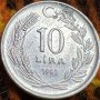 10 лири Турция 1982, снимка 1 - Нумизматика и бонистика - 35874350