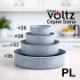 Комплект 4 броя алуминиеви кръгли тави Voltz Siena 26/28/32/36 см Код P1901, снимка 1