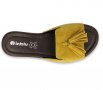 INBLU Италиански дамски чехли от естествен велур, Жълти, снимка 2