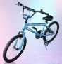 Детски велосипед Dech, 20”, V-brake спирачка и контра, Син, снимка 6