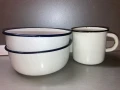 Емайлирани тавички, купички и канче, снимка 2