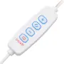 vidaXL Тоалетка с LED лампи, сонома дъб, 96x40x142 см, снимка 10