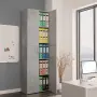 vidaXL Офис шкаф, бетонно сив, 60x32x190 см, инженерно дърво, снимка 2