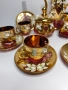 Сервиз за кафе от чехословашки червен кристал, снимка 3