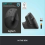 Logitech Lift – Вертикална ергономична мишка (КАТО НОВА), снимка 2
