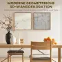 HOMCOM 3D стенен декор, комплект от 2, снимка 5