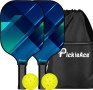 Pickleball Paddles Комплект от 2 PickleAce ракета - хилки, топчета фибростъкло