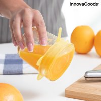 Комплект от 10 многократни и регулируеми кухненски капака Lilyd InnovaGoods, снимка 5 - Буркани, бутилки и капачки - 41617452