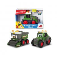 Dickie Happy Team Трактор 3 вида 203812005, снимка 1 - Коли, камиони, мотори, писти - 35915475