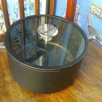 Италианска тенджера с незалепващо покритие и дъно от алуминий със стъклен капак с гумена обвивка, снимка 1 - Съдове за готвене - 39230611