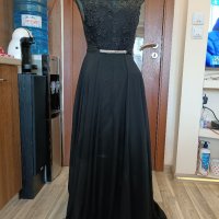 Нова дамска рокля в черно L 125лв, снимка 2 - Рокли - 40188378