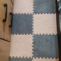 Плюшени подложки с формата на пъзел, топъл, мек и пухкав килим 30x30x1, снимка 4 - Килими - 44669288