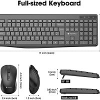 Нова Комбинирана безжична клавиатура и мишка бързи клавиши Подарък , снимка 2 - Клавиатури и мишки - 41955840