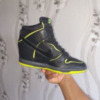 високи кецове Nike Dunk Sky Hi Cut Out Black Volt номер 40-40,5, снимка 8 - Маратонки - 40242044