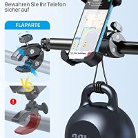 Нов Регулируем Държач Стойка за телефон 4,5-7,0 инча за велосипед със силиконова защита, снимка 5 - Аксесоари за велосипеди - 41988801