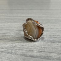 Дизайнерски сребърен пръстен с АХАТ. №4373, снимка 3 - Антикварни и старинни предмети - 41811002