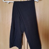 Дамски летен панталон с еластична и висока талия черен фин , снимка 2 - Панталони - 41117919